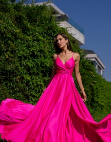 Ta Tokal Saten Abiye - PEMBE